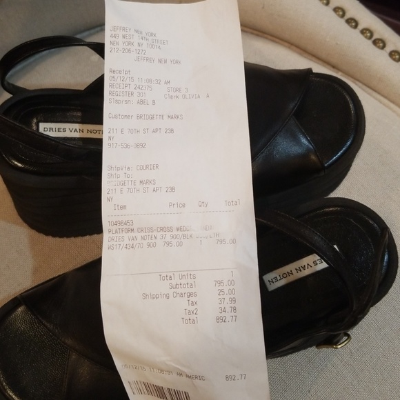 Dries Van Noten platform wedge sandal - Picture 7 of 8